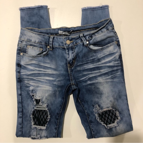 Revamped Denim Jeggings Size 3 - Picture 1 of 6